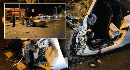 Milyonluk lüks araç hurdaya döndü: Yaralılar var!