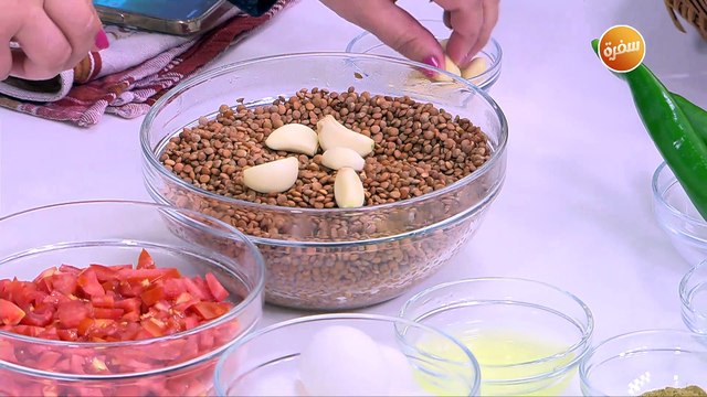 مكرونة بالسجق - عدس بحبة مدمس | نجلاء الشرشابي