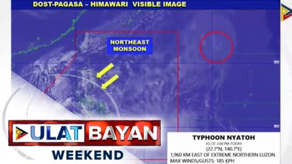 PTV INFO WEATHER: Namataang LPA sa bansa at bagyong NYATOH sa labas ng PAR, natunaw na