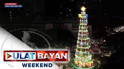 Iba't ibang Christmas trees sa Cebu, pinailawan; Around the world concept na atraksyon sa Toledo, Cebu, bumida