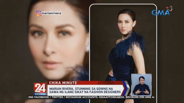 Marian Rivera, stunning sa gowns na gawa ng ilang sikat na fashion designers | 24 Oras Weekend