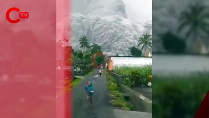 Endonezya'nın Java adasında bulunan Semeru Yanardağı patladı
