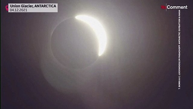 Schatten überm Eis: Sonnenfinsternis über der Antarktis