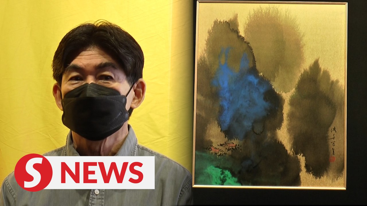 From rice paper to Japanese metallic paper - artist takes painting to another level