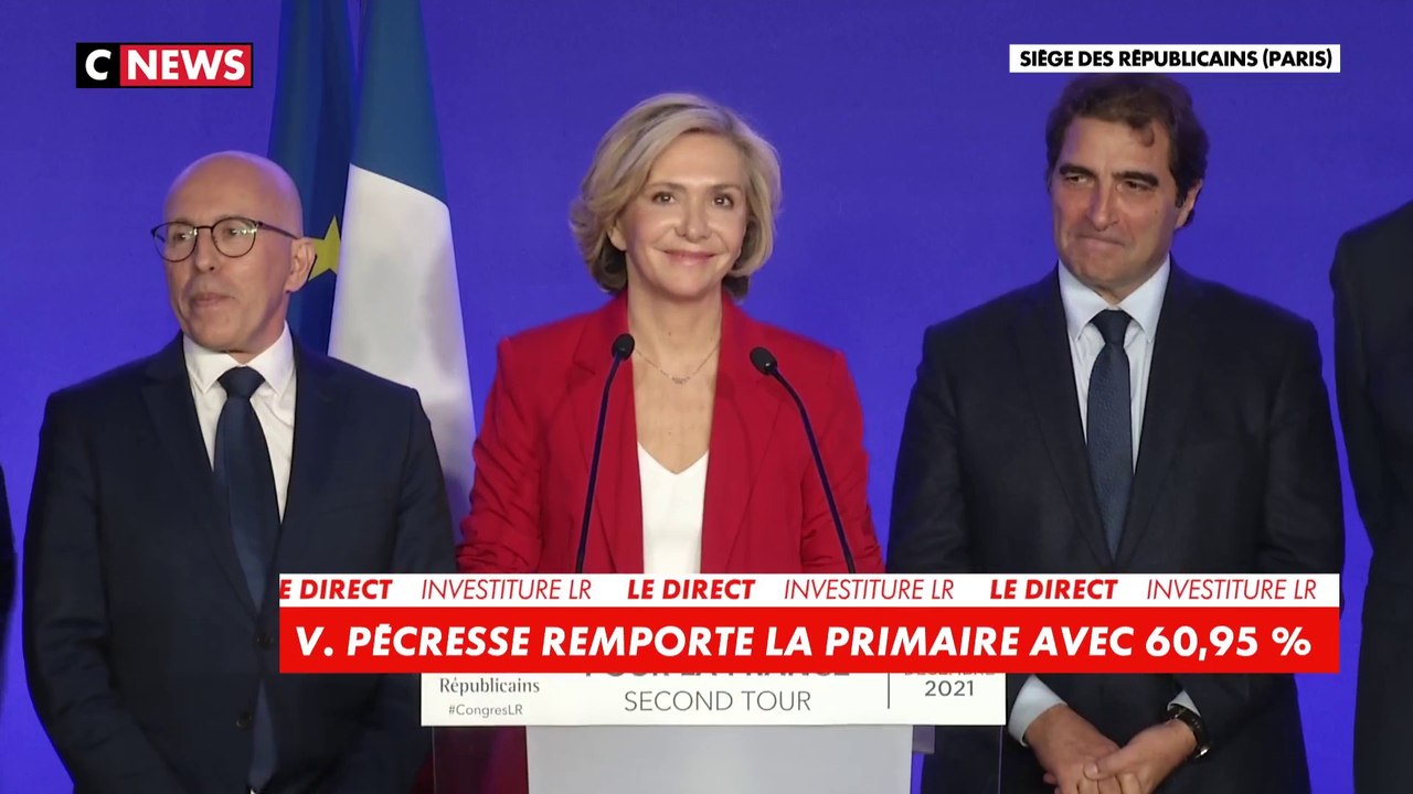 Présidentielle 2022 : Le discours de Valérie Pécresse après sa victoire au congrès LR
