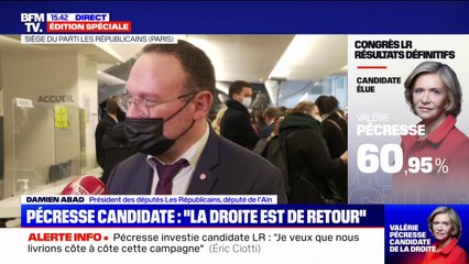 Selon Damien Abad, "Valérie Pécresse ne dirigerait pas le pays comme Emmanuel Macron"