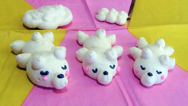 【かわいいメレンゲクッキー】しろくまさん【Meringue Cookies 】Polar Bears　머랭쿠키　馬林糖/蛋白脆餅