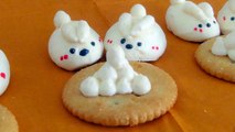 【かわいいメレンゲクッキー】うさぎ2【Meringue Cookies 】Bunnies 2 머랭쿠키　馬林糖/蛋白脆餅