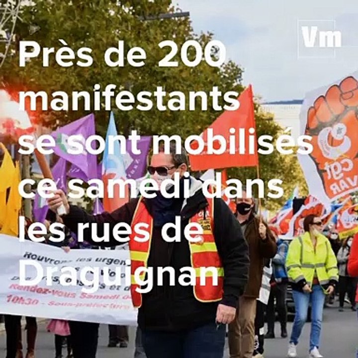 Près de 200 manifestants à Draguignan pour défendre l’hôpital public