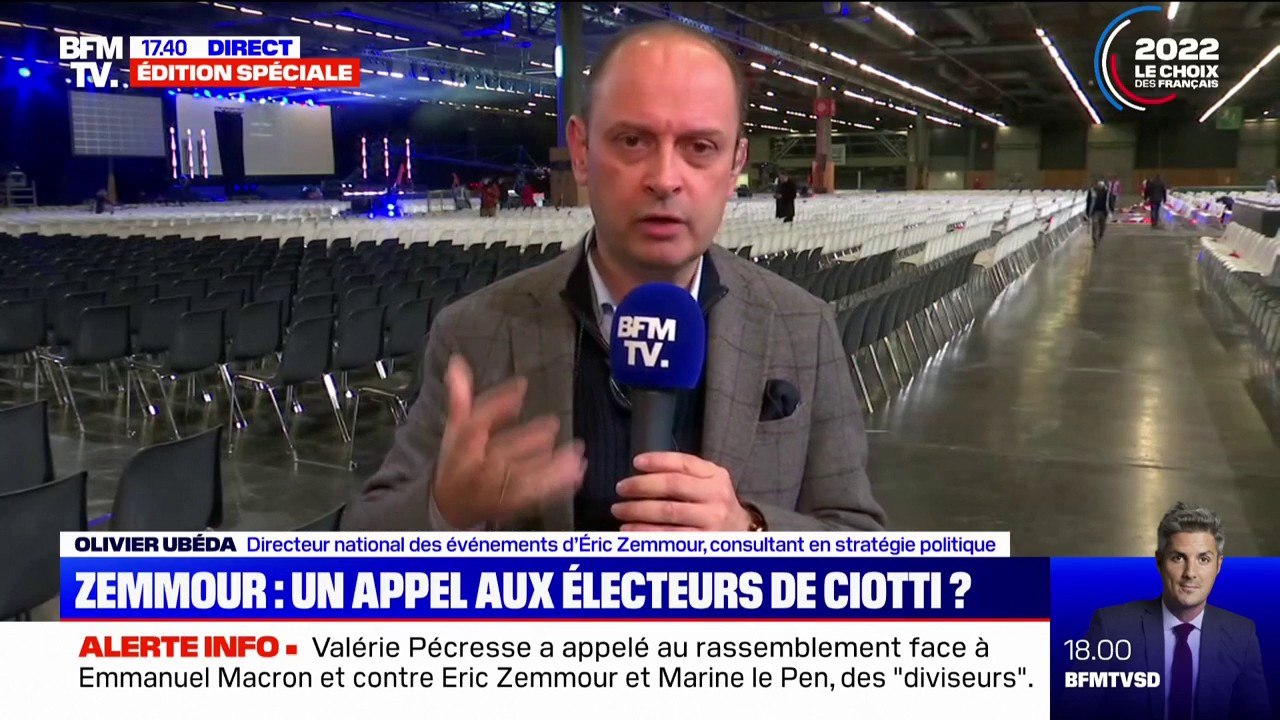 Olivier Ubéda confirme qu'Éric Zemmour "va parler aux électeurs LR"