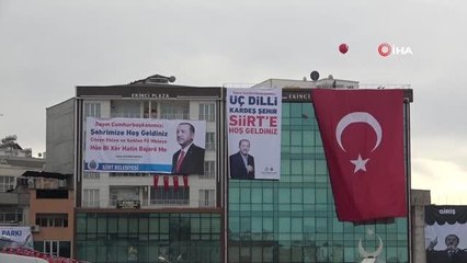 Siirt Cumhurbaşkanı Erdoğan'ı karşılamaya hazır