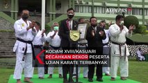 Membanggakan! Kodam Kasuari Pecahkan Rekor Muri Olahraga Karate