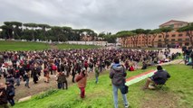 No green pass, Roma: la manifestazione al Circo Massimo