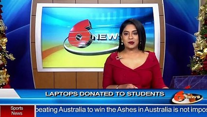 Laptops donated to students by CAF Development Bank of Latin America