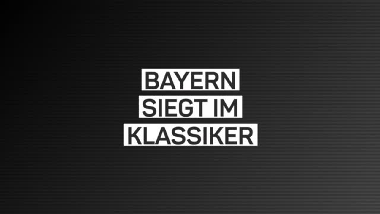 3:2 im Klassiker: Bayern setzen sich durch