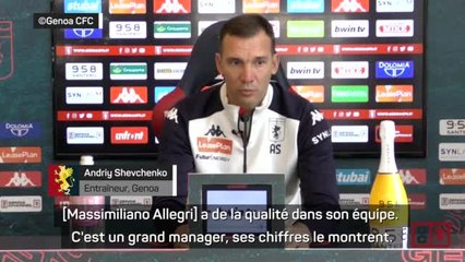 16e j. - Allegri et Shevchenko se complimentent par conférence interposé