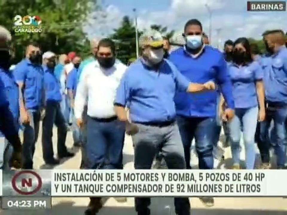 Entérate | Min. Marcos Torres inauguró estación de bombeo Bicentenario en el Edo. Barinas