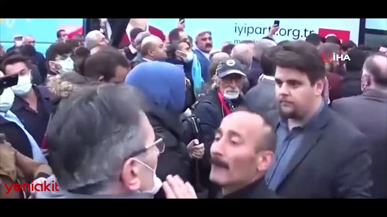 'Başbakan' sorusu Meral Akşener'i kızdırdı! İYİ Partililer soru soran vatandaşı tartakladı!