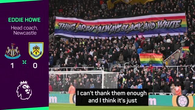 Howe dedicates first win to Newcastle fans