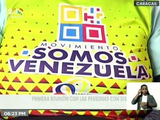 Mov. Somos Venezuela realizó primera reunión con personas con discapacidad en el parque Alí Primera