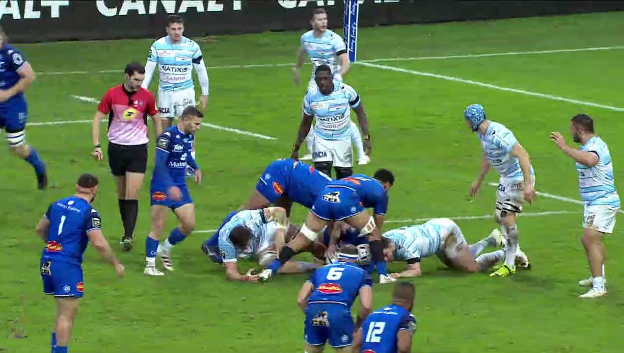TOP 14 - Essai de Geoffrey PALIS (CO) - Castres Olympique - Racing 92 - J12 - Saison 2021/2022