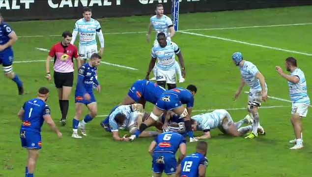 TOP 14 - Essai de Geoffrey PALIS (CO) - Castres Olympique - Racing 92 - J12 - Saison 2021/2022