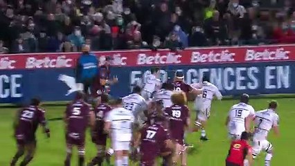 TOP 14 - Essai de Bastien VERGNES-TAILLEFER (UBB) - Union Bordeaux-Bègles - Stade Toulousain - J12 - Saison 2021/2022