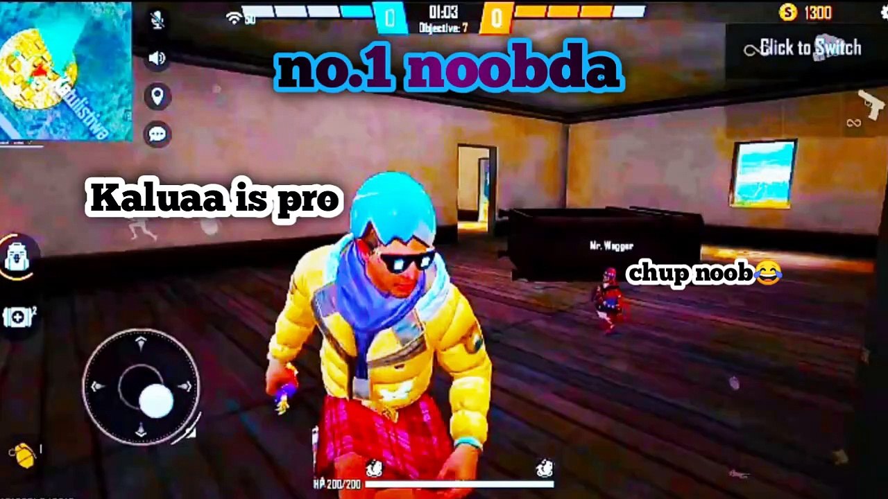 New free fire video kaluaa ki noobdapanti | no. 1 noob attitude | kaluaa adam