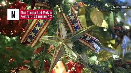 This Trump And Melania Christmas Portrait Is Causing A Stir