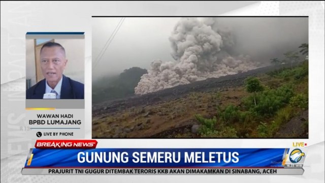 Gunung Semeru Meletus, 500 KK Terdampak