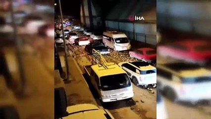 Araç sürücülerinin ''şeker pancarı'' sınavı! İmdatlarına mahalleli yetişti