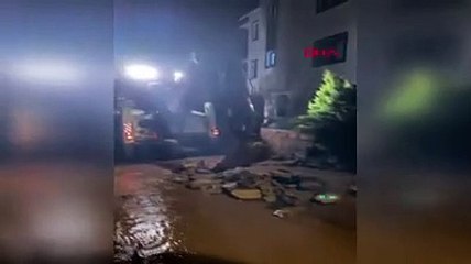 Sağanak yağış fena vurdu! Bodrum sular altında!