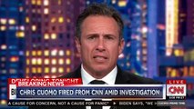 CNN a licencié cette nuit son présentateur vedette Chris Cuomo impliqué dans la défense de son frère, ancien gouverneur de New York Andrew Cuomo, face à des accusations d'agressions sexuelles