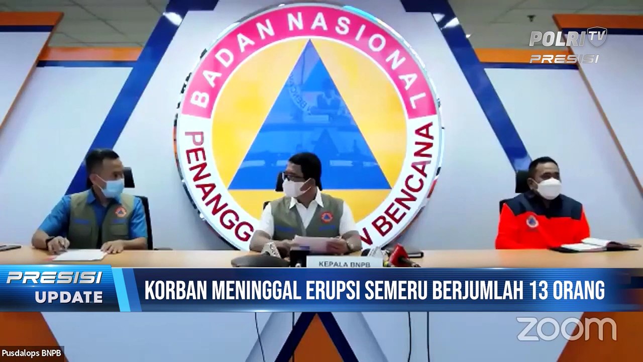 Korban Meninggal Dunia Akibat Erupsi Gunung Semeru Berjumlah 13 Orang