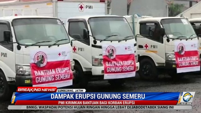 PMI Kirim Bantuan untuk Korban Erupsi Gunung Semeru