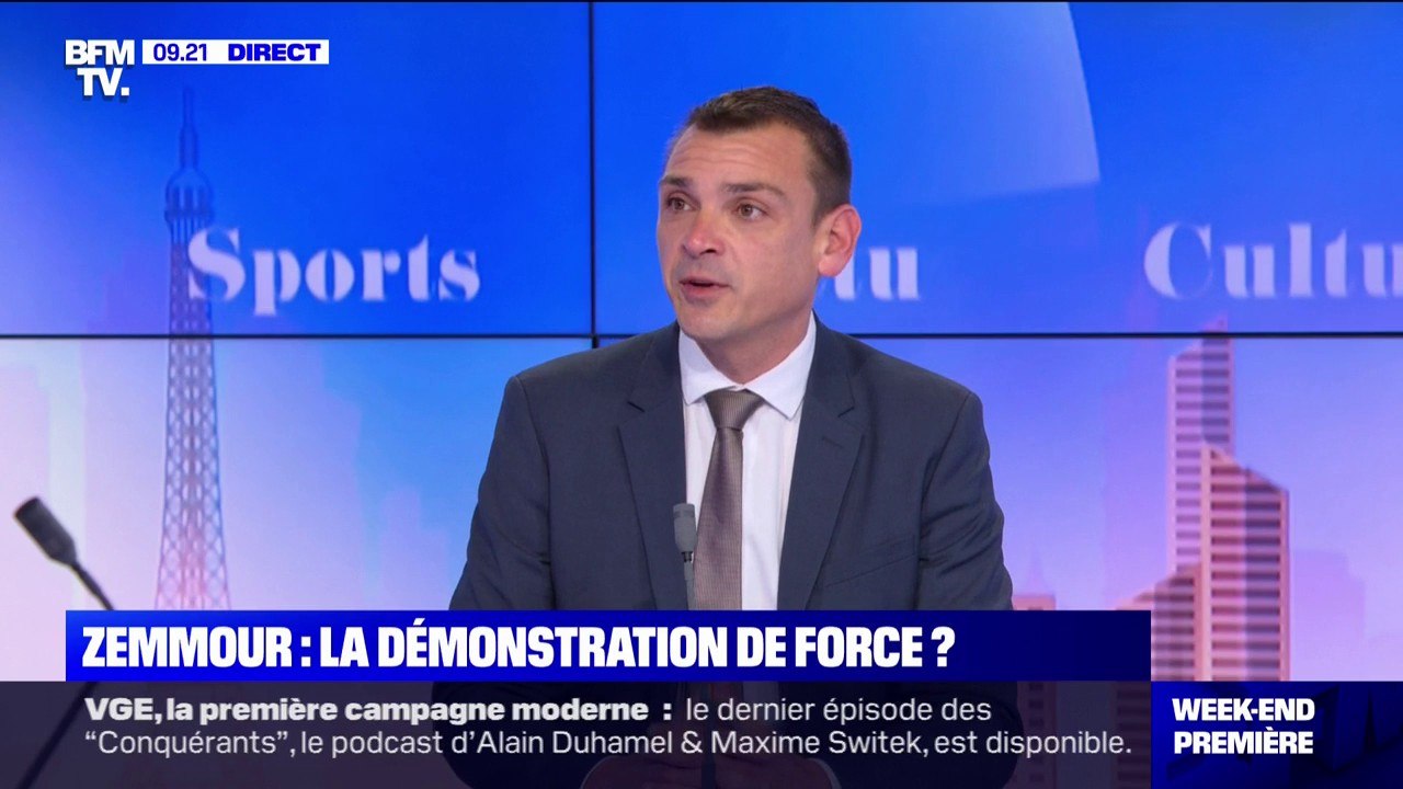 "La campagne commence maintenant", affirme le soutien d'Éric Zemmour, quelques heures avant son grand meeting