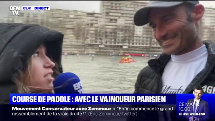 Un millier de personnes ont participé à la plus grande course de paddle au monde, qui a eu lieu sur la Seine ce dimanche