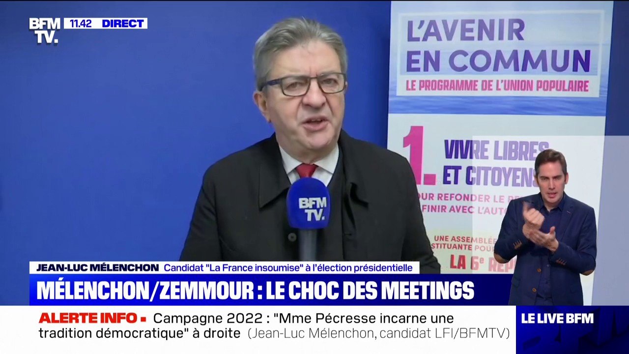 "Je ne crois pas que la France soit à la droite ou à l'extrême-droite (...) elle tâtonne, elle se cherche" (Jean-Luc Mélenchon)