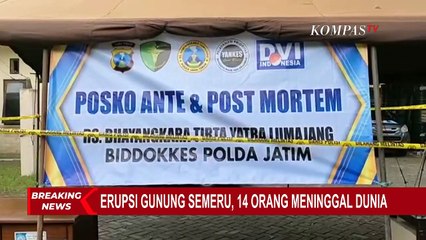 Permudah Identifikasi & Pencarian Korban Erupsi Gunung Semeru yang Hilang, Posko Antemortem Dibangun