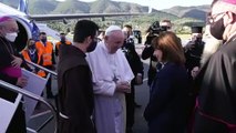 Папа римский Франциск посетил Лесбос