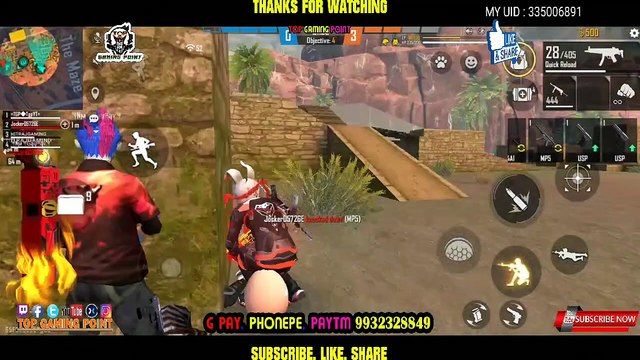 QUADRA KILLS IN CLASH SQUAD HEROIC RANK ( GARENA FREE FIRE) Top Gaming Point | TgpYT | TgpArmy