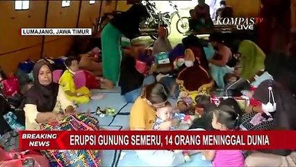 Efektif! Posko Pengungsian Darurat Desa Sumberwuluh Didominasi Perempuan, Anak, dan Lansia