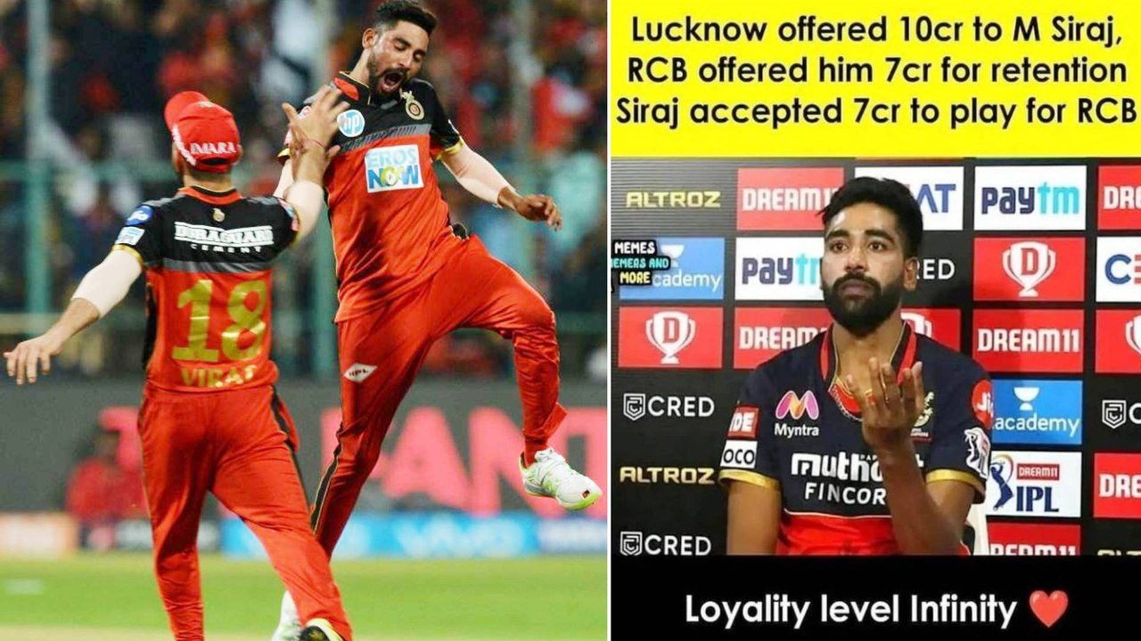 IPL 2022 Mega Auction: Mohammed Siraj Synonym Of Loyalty | Oneindia Telugu