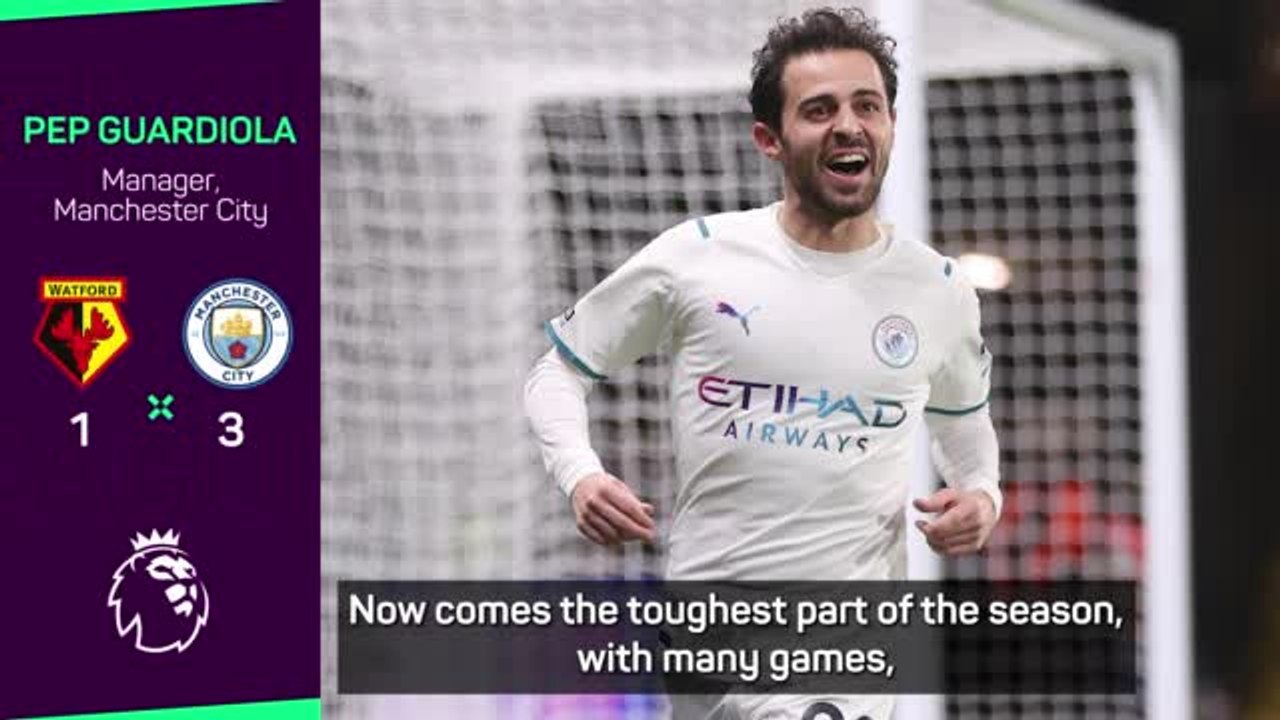 'Toughest part of the season' coming for league leaders City - Guardiola