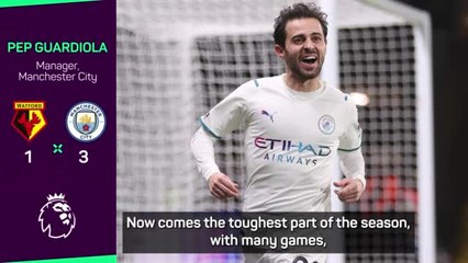 'Toughest part of the season' coming for league leaders City - Guardiola