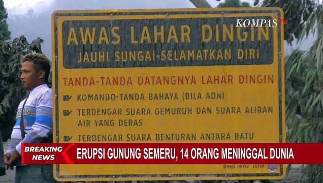 Kondisi Terkini Wilayah Terdampak Erupsi Gunung Semeru: Suasan Kelabu, Semua Abu-abu Tertutup Abu