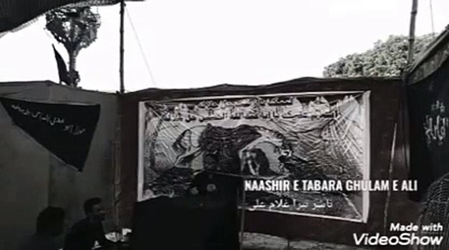 TOPIC : YAZEEDI HUKOOMATON KE BARHTEY HUEY MAZALIM AOR HUMARA KIRDAR . ( Speech : Naashir E Tabara Ghulam E Ali .)