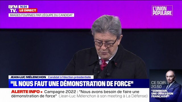 Pour Jean-Luc Mélenchon, Valérie Pécresse, c'est deux tiers Macron, un tiers Zemmour