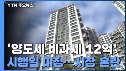 '양도세 비과세 12억' 시행일 미정...난관에 빠진 매도자들 / YTN
