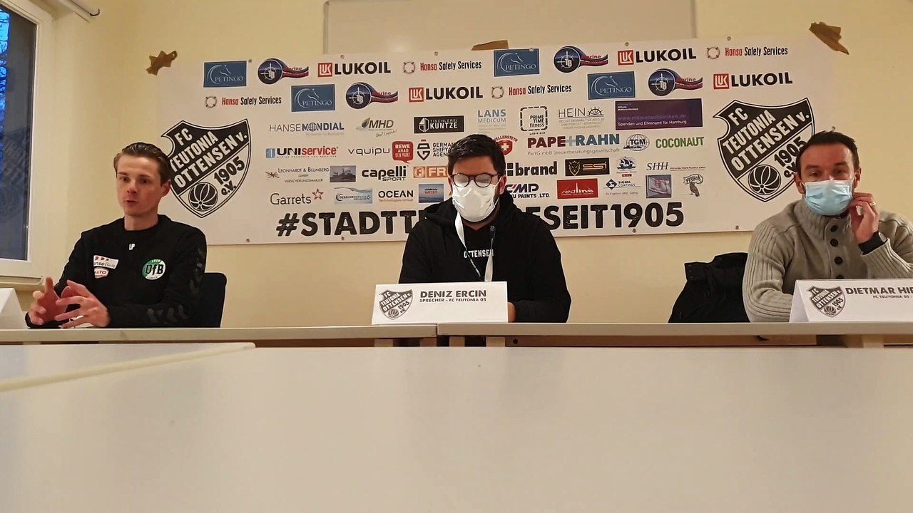 Teutonia 05 geht gegen Lübeck baden - die PK im Video!